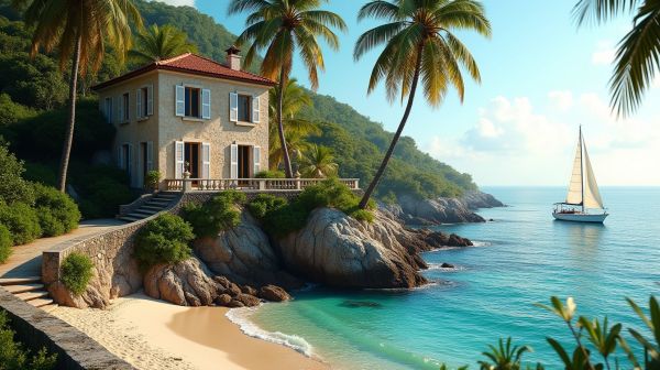 Location villa Marie-Galante : séjour d'exception en bord de mer